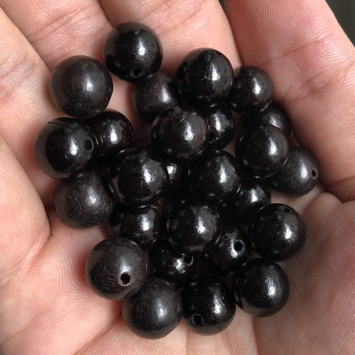 CarpenterC 200pcs 10mm Gorgeous Natural Round Polished Rosewood Loose Beads for Jewelry Making DIY Handmade Crafts