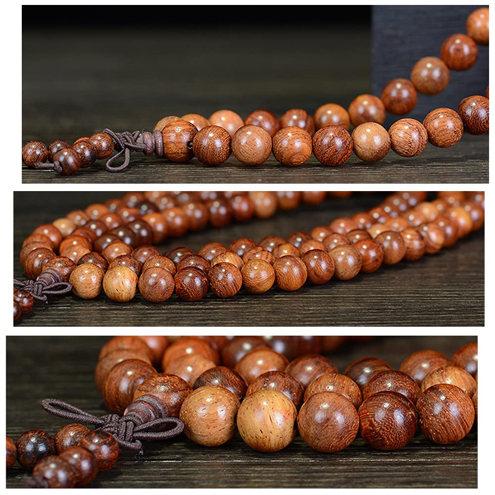 CarpenterC 200pcs 6mm Gorgeous Natural Round Polished Rosewood Loose Beads for Jewelry Making DIY Handmade Crafts