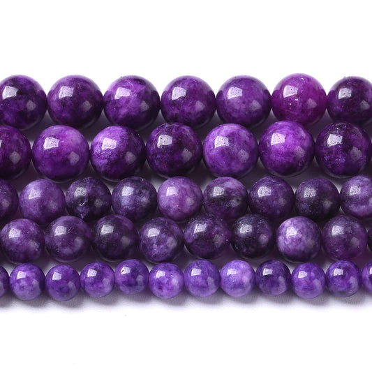 10MM 36PCS Natural Purple Charoite Jade Quartz Crystal Beads for Jewelry Making DIY Bracelet 1 Strand