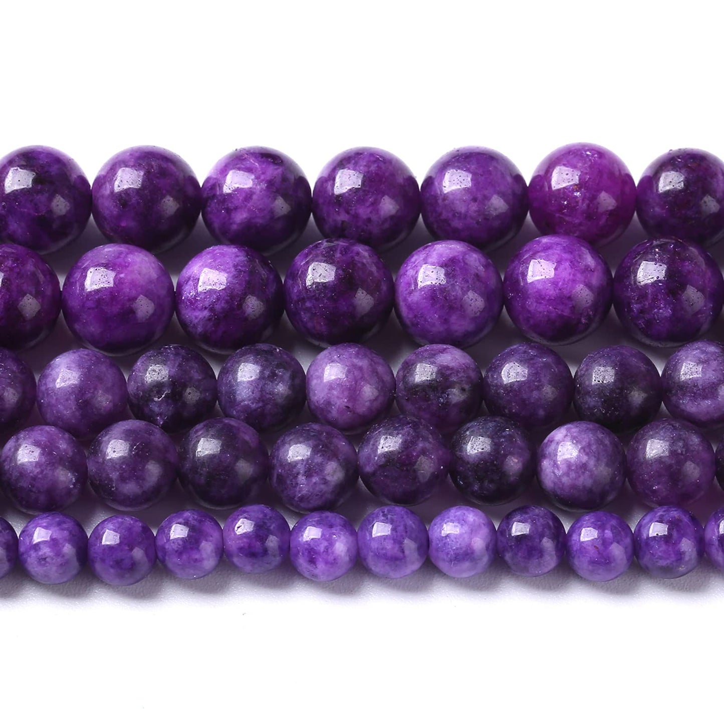 4MM 86PCS Natural Purple Charoite Jade Quartz Crystal Beads for Jewelry Making DIY Bracelet 1 Strand
