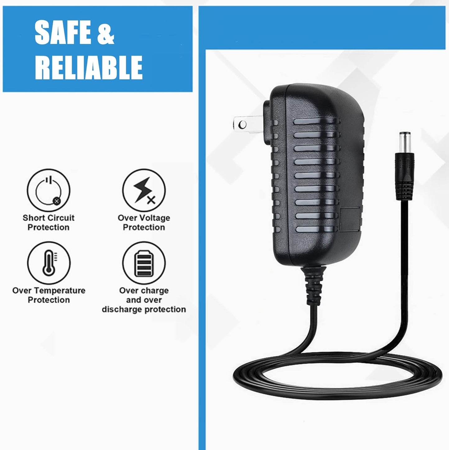 SLLEA EESC310 EESC316 AC-DC Adapter Charger Replacement for Snap-On Solus PRO Scanner Power Supply
