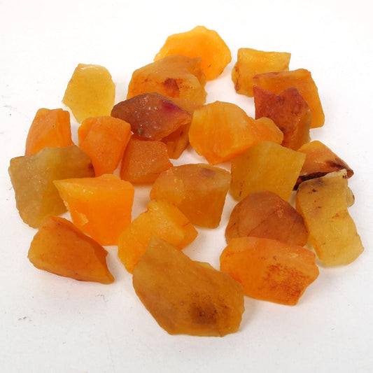 REAL-GEMS Natural Raw Healing Crystals Rough Stones for Tumbling, Cabbing, Polishing, Wire Wrapping, Wicca & Reiki Crystal Healing, Mix Gemstones,7 Chakra (Yellow Sapphire)