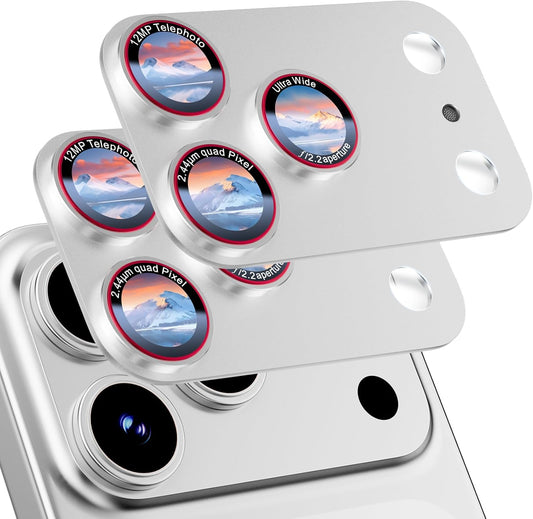 9H 17 17 2 Pack) HelloDeere High-alumina Tempered Glass Camera Lens Protector for iPhone Pro Max, Military-Grade