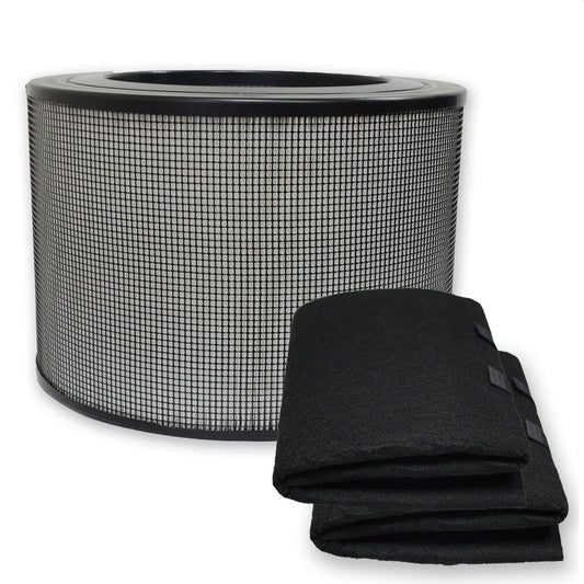PUREBURG 24000 Replacement Filter Set Compatible with Honeywell 50250-S & Kaz 50255 50255-HD Air Purifiers,H13 HEPA Activated Carbon Pre-Filters Air Clean Dust VOCs