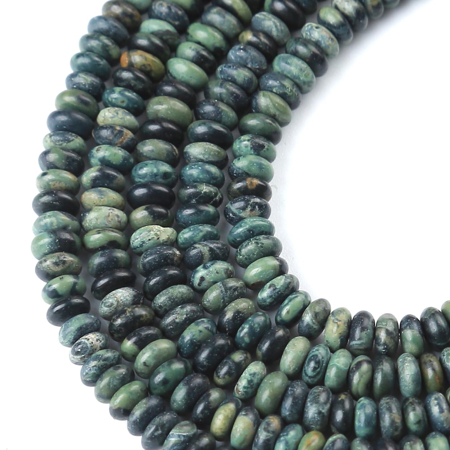 2x4MM 150PCS Kambaba Jasper Tube Rondelle Abacus Disk Spacer Loose Beads for Jewelry Making