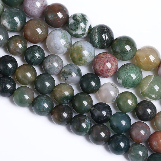 12MM 30PCS Natural Stone India Agate Loose Beads for Jewelry Making DIY Bracelet