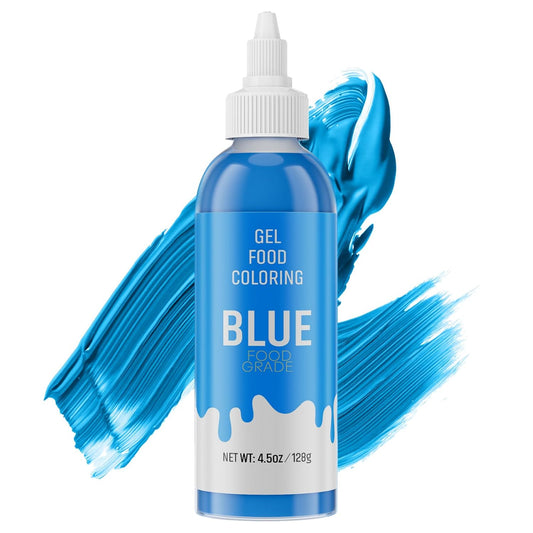 Skiennix Food Coloring Gel - Vibrant Blue Baking Dye for Icing, Fondant & Macarons | 4.5oz (128g)