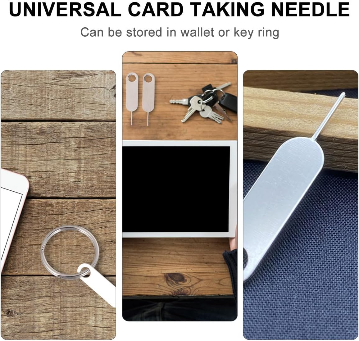 100pcs Set Artibetter Universal Sim Tray Remover Pin Tool for Smartphones Mobile Phone Sim Card Ejector Needle