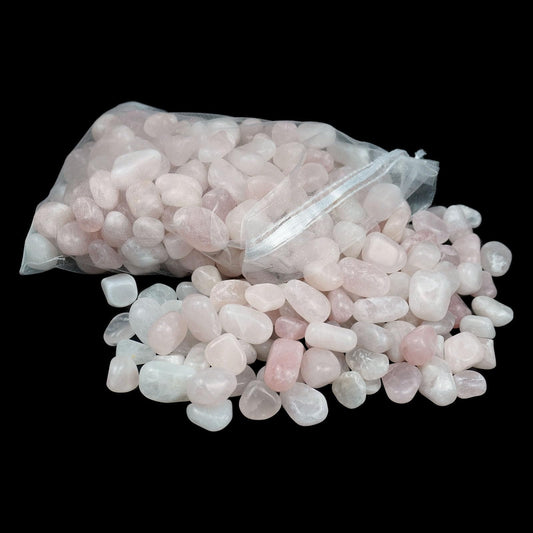 Sisamn 3lb Natural Rose Quartz Tumbled Stones Polished Crystals Bulk for Vase Filler Stones,Healing Stone, Home Decor, Fish Turtle Tank, Plants Decor, Jewelry Making