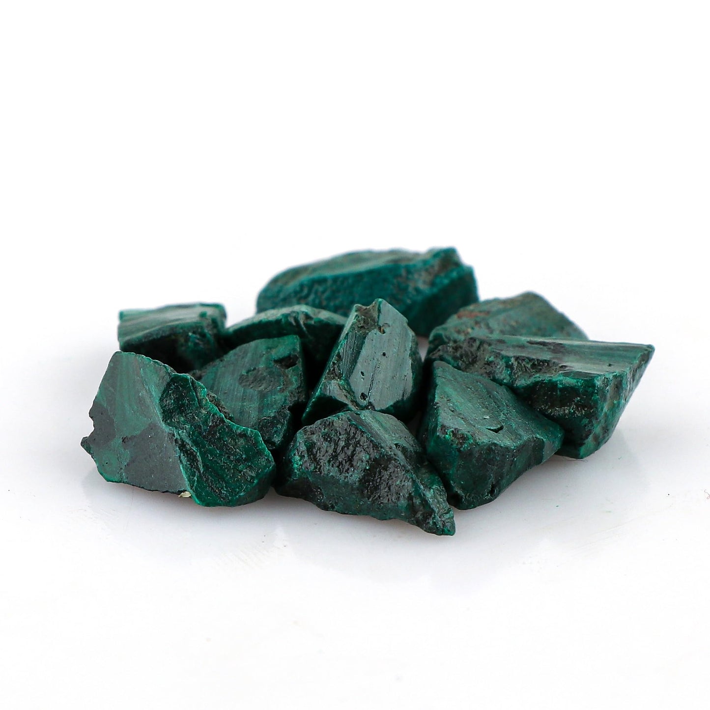 CRYSTALINES (10pcs AAA Grade Natural Raw Malachite Gemstones, Wholesale Rough Stones, DIY Craft-Jewelry Making, Bulk Loose Supplies, Healing Crystals, Gem Collection, GiftGiving