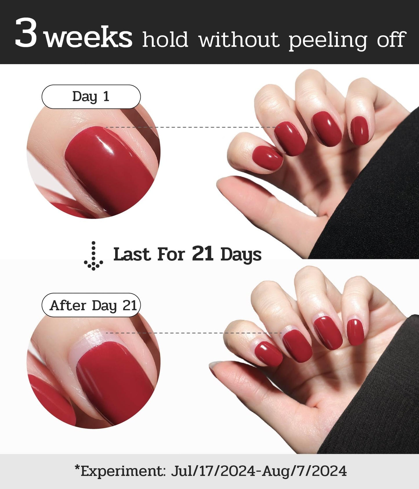 ruyeefam Nail Polish Strips (No UV Lamp Needed) - 22 Pcs Salon Quality Gel Nail Stickers - Long Lasting Wraps (Citrus Mint)