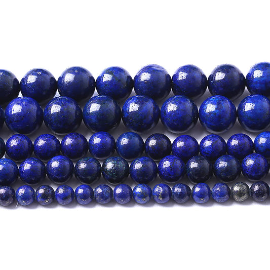 10mm 36pcs Natural Stone Beads Lapis Lazuli Stone Crystal Energy Healing Power Stone Beads for Jewelry Making DIY Bracelet Necklace Accessories(Lapis Lazuli Stone, 10mm)