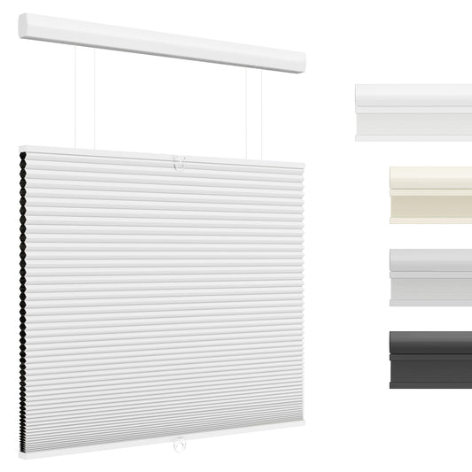 UNISHADES Top Down Bottom Up Cordless Cellular Shades, 26×64 in, White