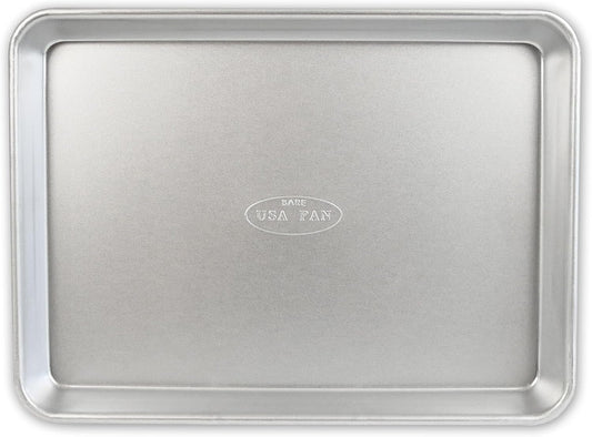 USA Pan Bakeware | Traditional Aluminized Steel Quarter Sheet Baking Pan - Uncoated Design for Perfect Baking