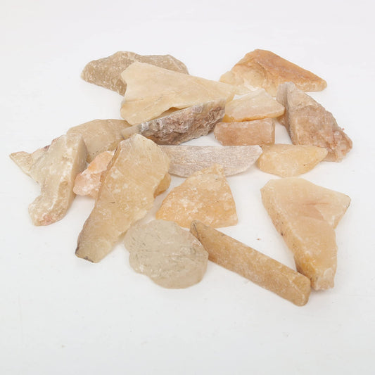 REAL-GEMS Natural Raw Healing Crystals Rough Stones for Tumbling, Cabbing, Polishing, Wire Wrapping, Wicca & Reiki Crystal Healing, Mix Gemstones,7 Chakra (Yellow Jade)