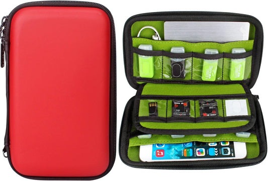 Aprince Digital Gadget Case Waterproof Memory Card Case, Designed for External Hard Drive,USB Flash Drives,Power Banks