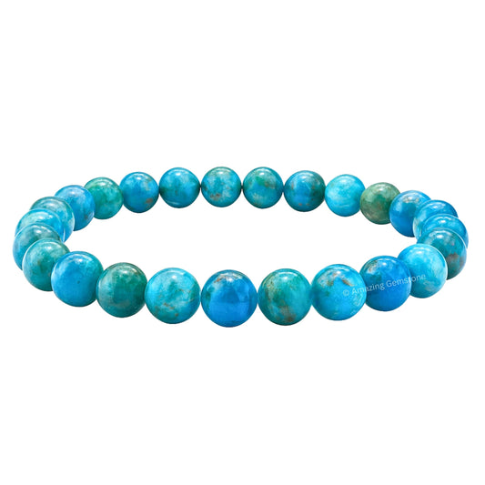 Amazing Gemstone Crystal Bracelet for Women Men's Gifts - Protection Healing Crystal Bracelet - 8mm Gemstone Beaded Stretchable Bracelet Pulseras Para Hombres Mujer Stocking Stuffers Mothers Day Gift (Apatite)