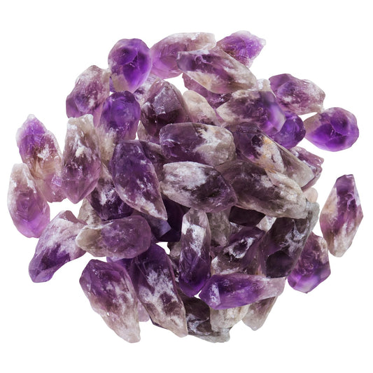 Apengshi 0.97 lb (440g) Natural Amethyst Crystal Points Irregular Rough Crystal Stone Raw Crystal Gemstones Bulk Chakra Stones Meditation Reiki Collect Handmade DIY