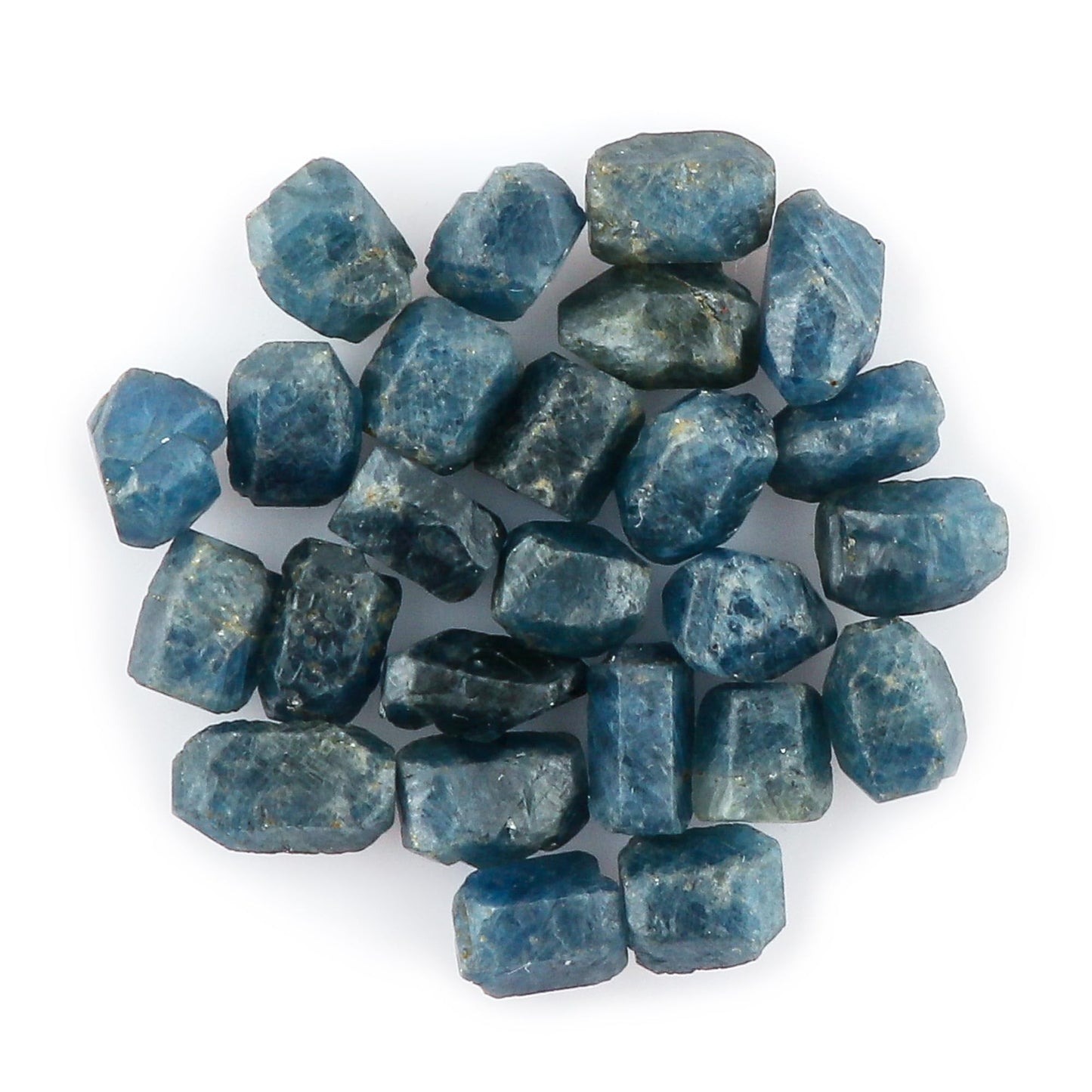 CRYSTALINES (50cts) Natural Raw Blue Sapphire Gemstones, Wholesale Rough Loose Stones, DIY Jewelry Making, Chakra Healing Crystals, September Birthstone, Gem Collection, Approx. 22-24pcs