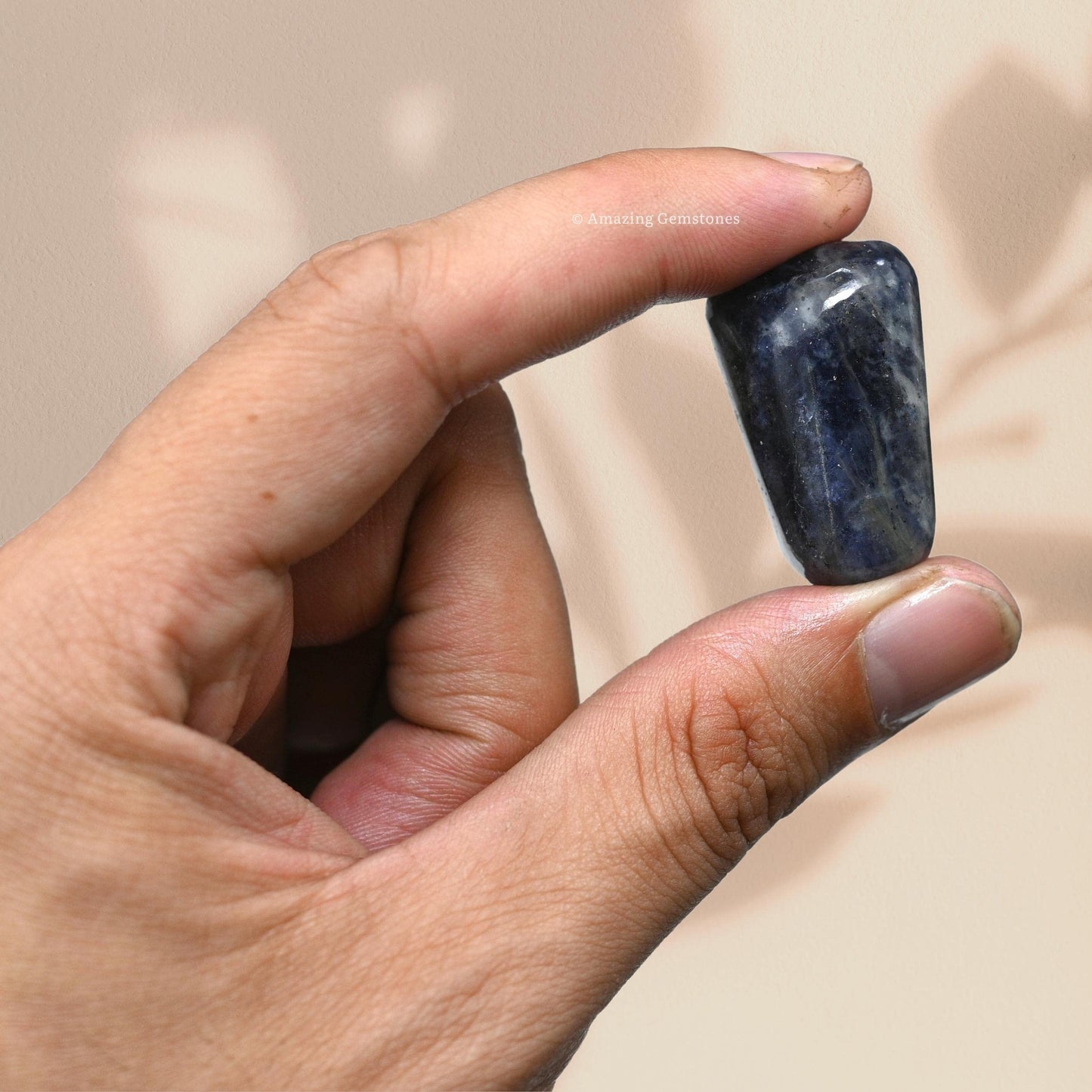 Amazing Gemstone Iolite Crystals and Healing Stones Tumbled - 1 oz Iolite Stone Gem Stones, Natural Healing Stones for Energy Balance, Stress Relief - Premium Polished Gems Rocks for Meditation