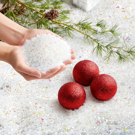 Sukh Fake Snow - 7 Oz Artificial Snow for Holiday Decor | Instant White Snow for Christmas Displays