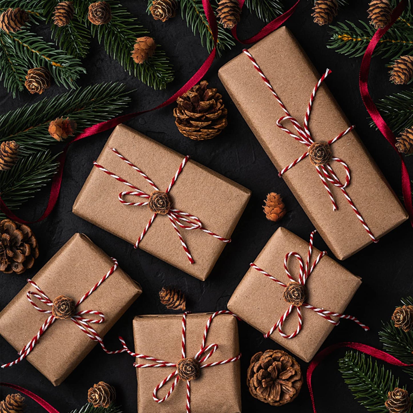 Deloky 400 PCS Christmas Natural Mini Pine Cones- Thanksgiving Pine Cones Ornaments- Fall Small Pinecones Vase Fillers for DIY Crafts, Home Decorations, Fall and Christmas, Wedding Decor