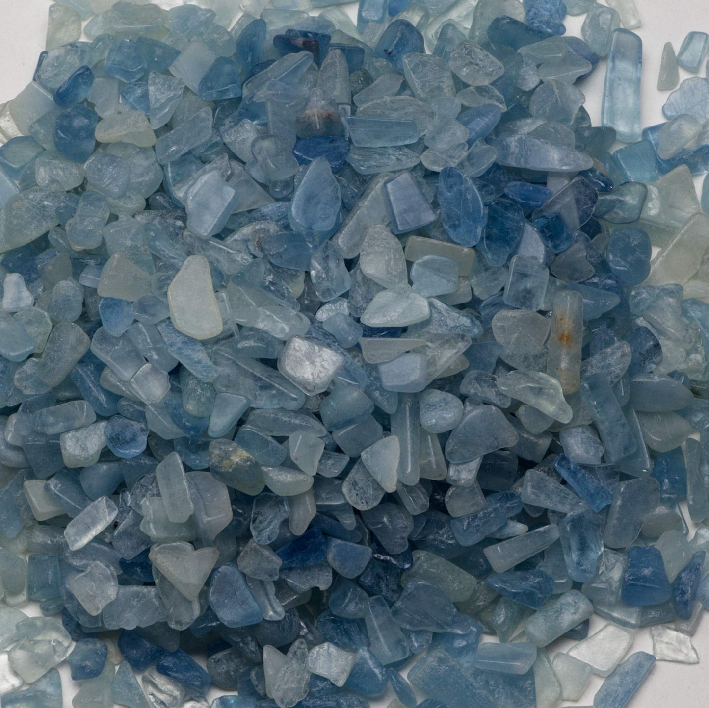 Cherry Tree Collection 1/2 Pound Polished Tumbled Gemstone Chips, Pebbles, Crystal Chips Bulk for Jewelry Making, Healing, Plants, Succulents, Aquariums, Decoration, Chakra (Aquamarine)