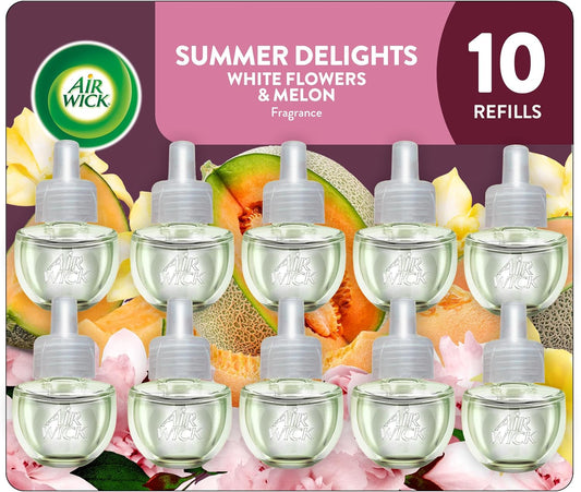 Air Wick Scented Oil Refill - Summer Delights | 10ct Eco-Friendly Air Freshener