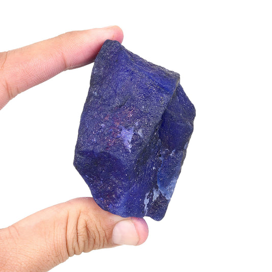 REAL-GEMS 1425 Ct Natural Blue Sapphire Raw Healing Crystal Loose Gemstone for Jewelry Making home decor Stone for Craft and Display