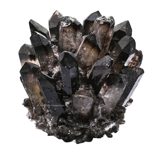 Amazing Gemstone Large Smoky Quartz Crystal Cluster Points for Meditation, Home Decor and Gift - Natural Quartz Crystals and Healing Stones for Enhance Energy with Large Crystals Points