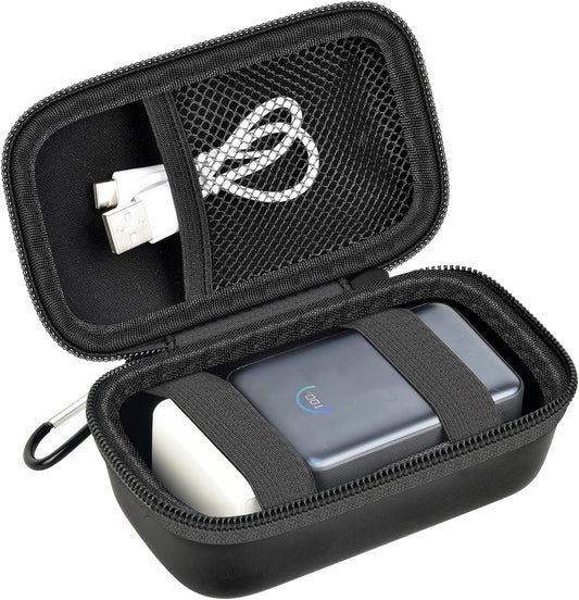 ANKHOH 45W 10000mAh, 2 Power Bank Case Compatible with Anker Nano Portable Charger Travel Storage Bag with Carabiner