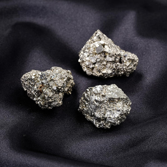 Apengshi Pyrite Raw Stones Natural Crystal and Healing Stones Rough Rocks Reiki Chakra Fountain Home Garden Decor Yoga Meditation DIY Stone 1.2-2''