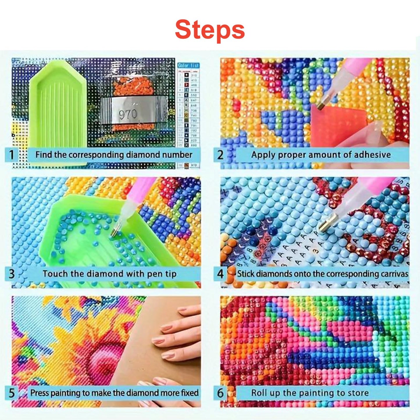 Lvmuu Diamond Painting Kits for Adults Hummingbirds, 5D DIY Full Square Drill Diamonds Art Sets for New Beginner, Large Animal Flowers Paint with Diamonds Beads Art Craft Home Decoration 40x50cm