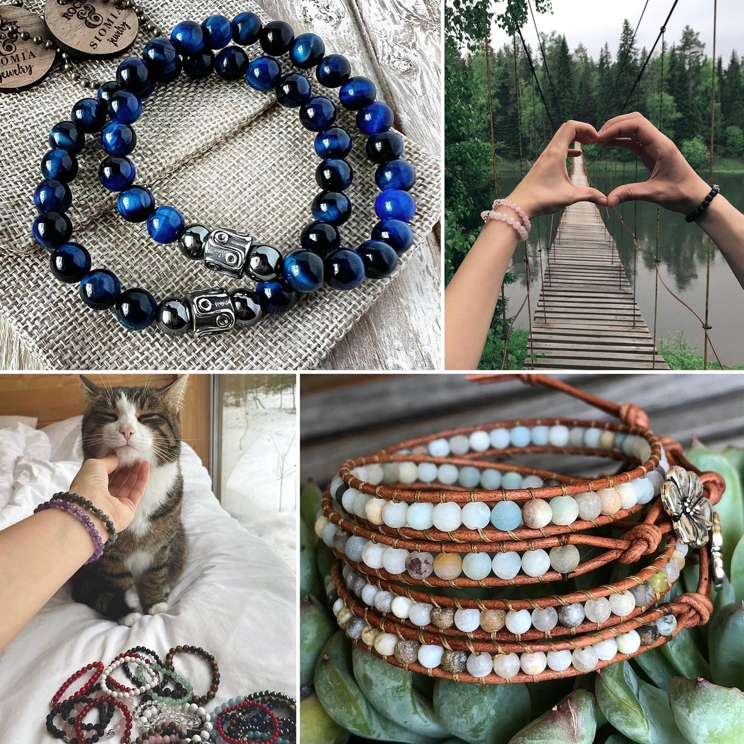 35pcs 10mm Natural Stone Beads Indian Agate Beads Energy Crystal Healing Power Gemstone for Jewelry Making, DIY Bracelet Necklace