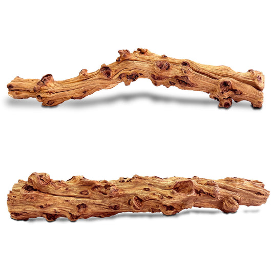 HEMYIS Natural Wood Driftwood for Aquarium Fish Tank Decor,Assorted Driftwood Trunk Branch for Reptile Tank Decor (SLM-Trunk M (13 to15 Inch)-Pack of 2)