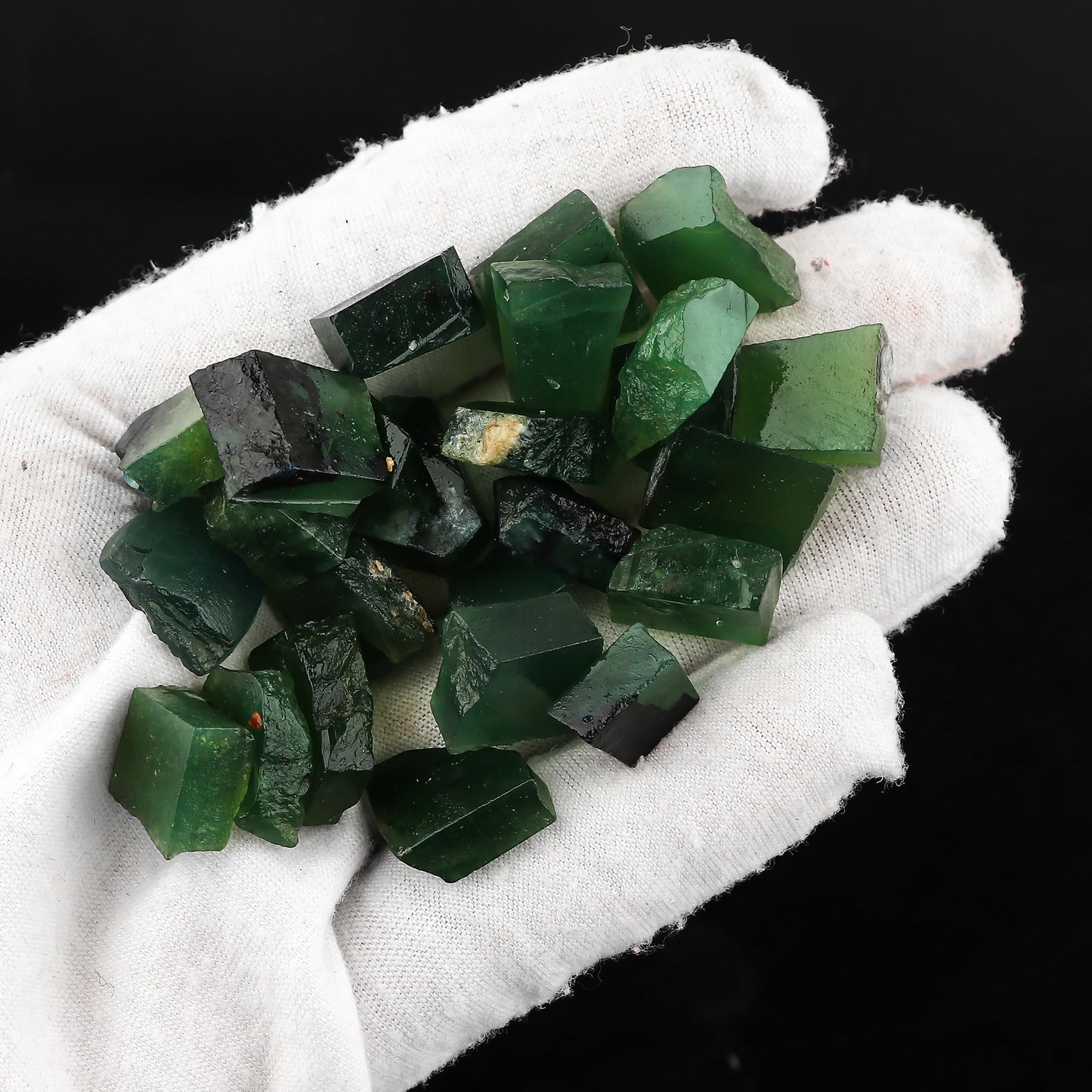ColouredRocks Green Serpentine (200cts) (25-27pcs) (12-18mm) Natural Raw Crystals, Loose Gemstone, Wholesale Rough, Jewelry Making Supply, Chakra Healing Stones, DIY Craft, Gem Collection