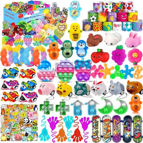 Mivanlin 117 Pcs Fidget Toys Set - Fun Party Favors for Kids 4-12 | Perfect for Goodie Bags & Classroom Prizes