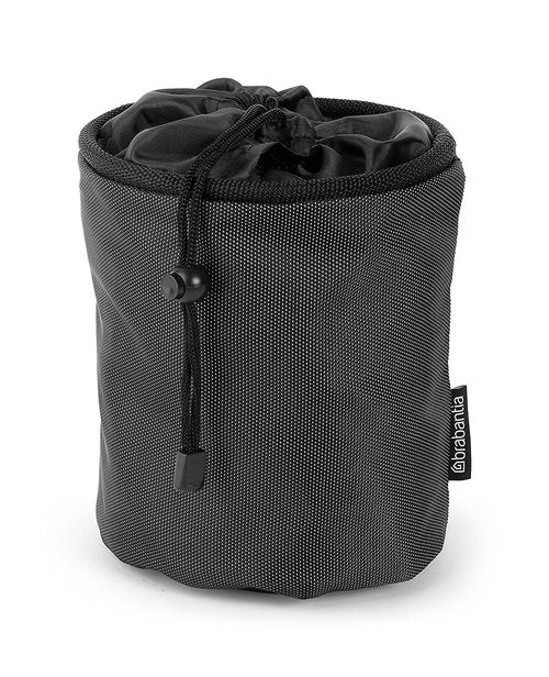 Brabantia - Premium Peg Bag - Laundry Pegs Storage - Durable Weather-Resistant Materials - with Closing Cord - Bag Hook - Clothes Pins - Black - Up to 150 Pegs