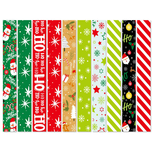 ASTARON 600pcs Christmas Paper Chains Festive Printed Creative Paper Decorations