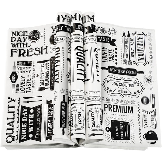 150 Pcs Wax Paper Sheets Deli Newsprint Food Basket Liners 8.3 x 9.8 in Sandwich Wrapping Paper Grease Resistant Waterproof Wrapping Tissue Hamburger Picnic Tissue for Baking Kitchen