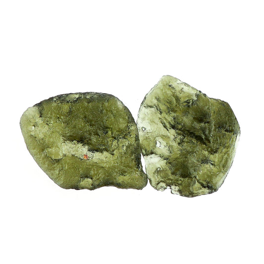CRYSTALIS (2pcs) (30-40mm) Raw Synthetic Moldavite, High Vibrational Loose Gemstone, Wholesale Bulk Rough Jewelry Making Supply, Chakra Stones, Wire Wrapping, DIY, Gem Collection