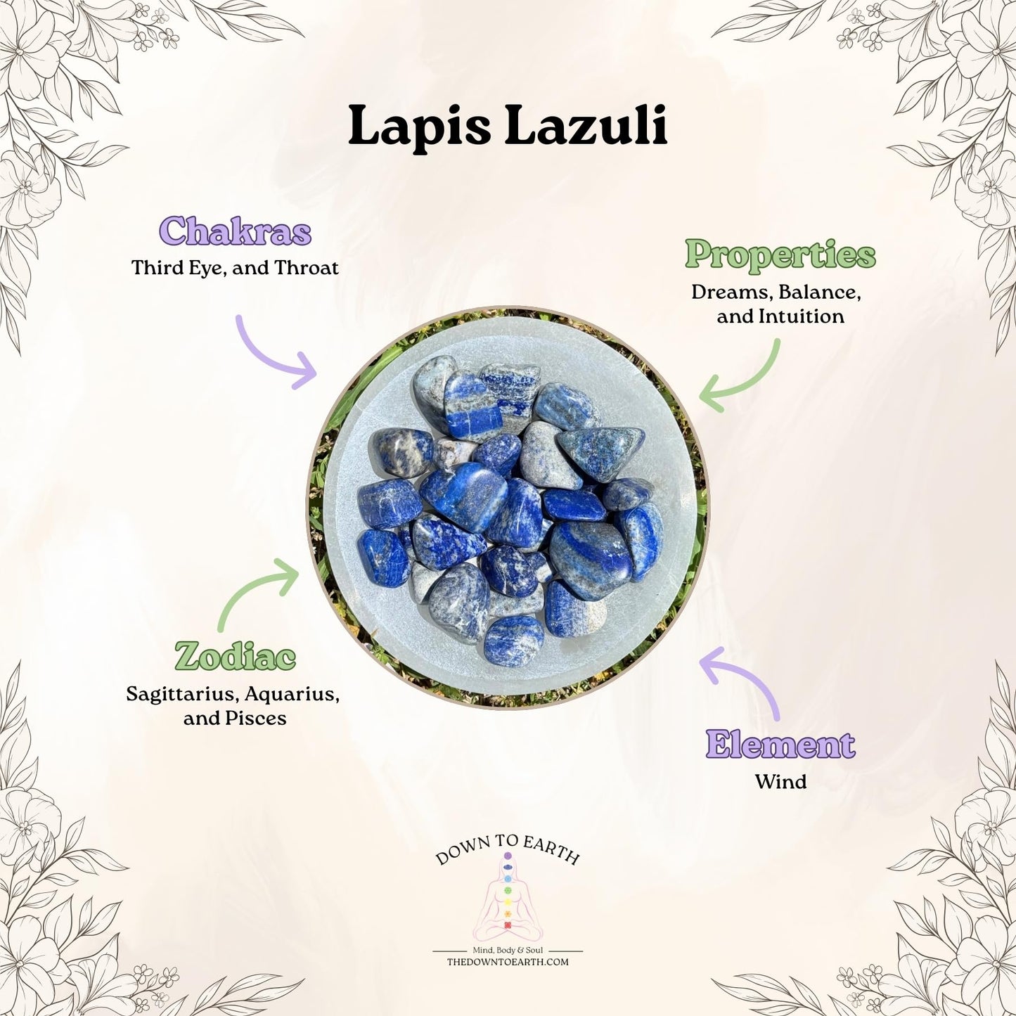 Lapis Lazuli Natural Gemstone Bracelets, Chakra Crystal Healing Chip Stretch Bracelets, Gemstone Polished Irregular Crystals, Crystal Irregular Chips Beads Stretch Bracelets (Lapis Lazuli)