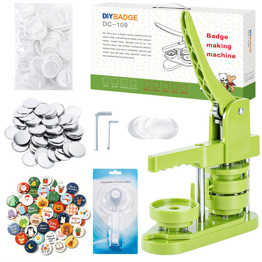 MK.Bear Button Maker Machine 58mm (2.25 in) Installation-Free, DIY Button Pin Maker Machine, Badge Punch Press with Free 100pcs Badge Supplies & Pictures & Circle Cutter