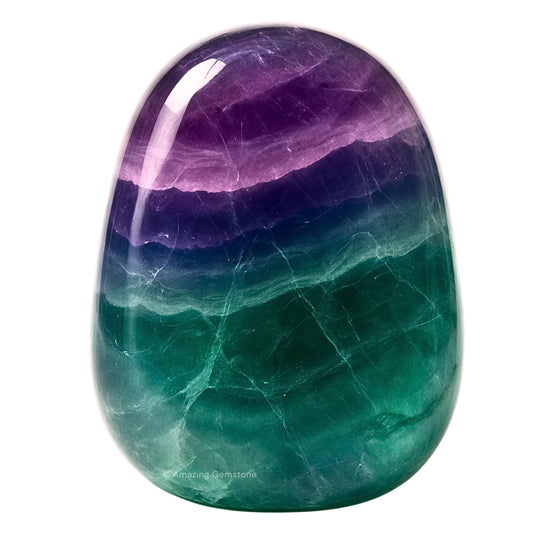 Amazing Gemstone Fluorite Crystals and Healing Stones Tumbled - 1 oz Fluorite Stone Gem Stones, Natural Healing Stones for Energy Balance, Stress Relief - Premium Polished Gems Rocks for Meditation