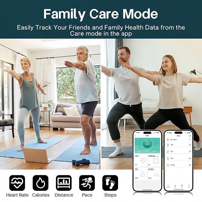 Smart Rings for Women Men,Fitness Tracker Ring,Heart Rate,Blood Oxygen,Blood Pressure,Step Tracker,Sleep Monitoring,No Subscription Fee,IP68 Waterproof Smart Ring for iphone&Android(Silver 10)