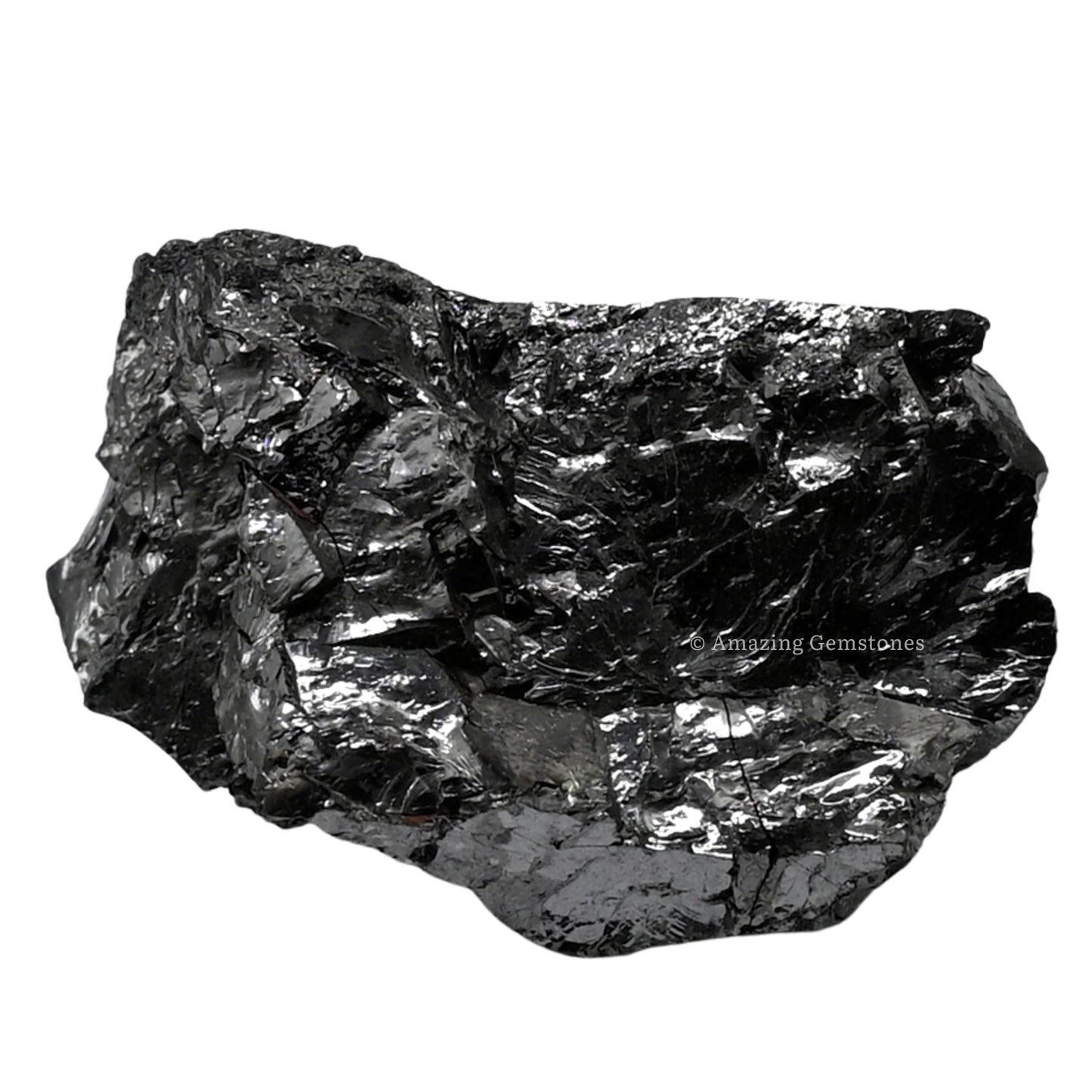 Amazing Gemstone Elite Shungite Raw Crystals and Healing Stones, 2 Pieces Natural Rocks for Tumbling and DIY Raw Stones and Crystals