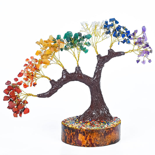 Crocon® 7 Chakra Bonsai Crystal Tree, Healing Crystals Home Decor | Spiritual Gift, Birthday Gifts Women, Mom, Sister | Housewarming Gifts New Home | Meditation Decor, Gift for Her Grandma