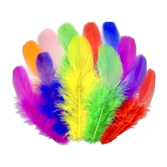 1600Pcs Colorful Craft Rooster Feathers 3-5-inch Bulk Feathers for Crafting Crafts, Wedding, Family Party Decorations, Dream Catcher Supplies, Natural Feathers (Multicolor)