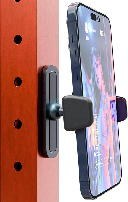 BLAUBECK Magnetic Phone Holder for Gym Essential Gym Rats Stuff Magnetic Tripod for iPhone and Magnet Phone Mount Home