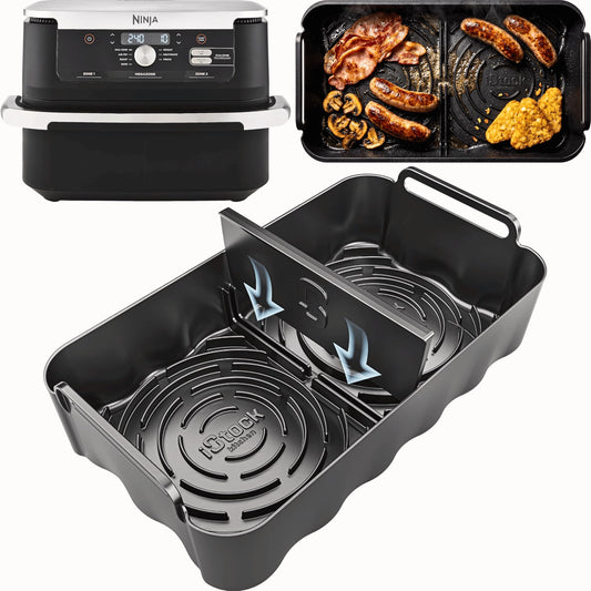 11 QT Premium Silicone Liner | 11QT Air Fryer Liners | Specifically Made for Ninja AD350CO | Ninja Foodi 11 Quart 7-in-1 MegaZone XL FlexBasket Liner | 1PC